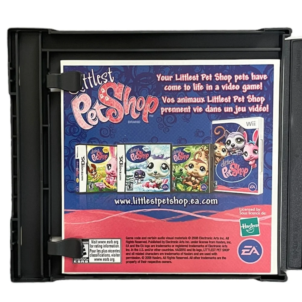 Littlest Pet Shop Spring Nintendo DS Video Game Case Manual Retro Hasbro NDS